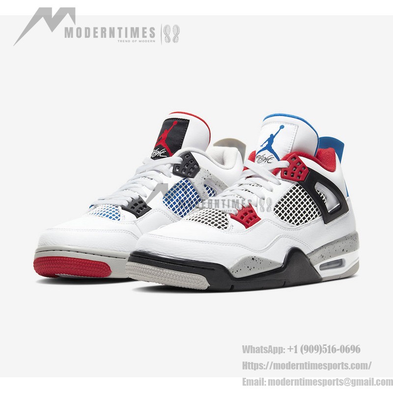 Air Jordan 4 Retro 'What The' CI1184-146 Unique Mismatched Design Sneakers with Ultimate Comfort