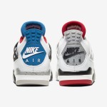 Air Jordan 4 Retro 'What The' CI1184-146 Unique Mismatched Design Sneakers with Ultimate Comfort