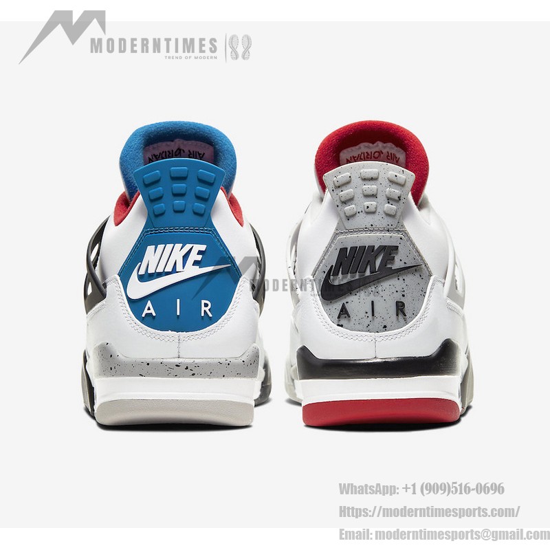 Air Jordan 4 Retro 'What The' CI1184-146 Unique Mismatched Design Sneakers with Ultimate Comfort