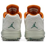 Air Jordan 5 Low Golf CW4204-100 White Corduroy Sneakers with Green and Orange Accents