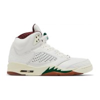 Air Jordan 5 Retro High-Top "El Grito" Sail and Dark Pony HF8833-100 - Men's Limited Edition Sneakers