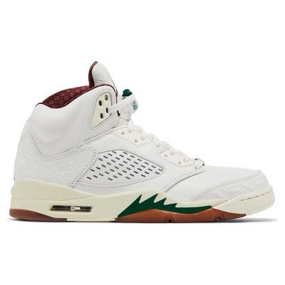 Air Jordan 5 Retro High-Top "El Grito" Sail and Dark Pony HF8833-100 - Men's Limited Edition Sneakers