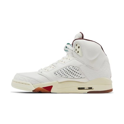 Air Jordan 5 Retro High-Top "El Grito" Sail and Dark Pony HF8833-100 - Men's Limited Edition Sneakers