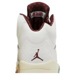 Air Jordan 5 Retro High-Top "El Grito" Sail and Dark Pony Men's Sneakers