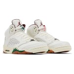 Air Jordan 5 Retro High-Top "El Grito" Sail and Dark Pony Men's Sneakers