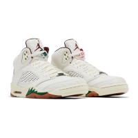Air Jordan 5 Retro High-Top "El Grito" Sail and Dark Pony HF8833-100 - Men's Limited Edition Sneakers