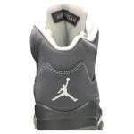 Air Jordan 5 Retro 136027-005 Grey Suede Sneakers with Reflective Tongue and Translucent Sole