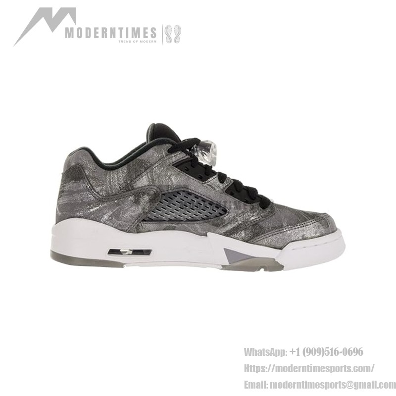 Air Jordan 5 Retro Low GG 819951-003 Metallic Camo Sneakers with Reflective Tongue and Translucent Sole