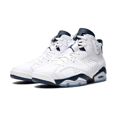 Air Jordan 6 "화이트/네이비" CI4072-001 | 남녀 하이탑 농구 스니커즈 | 편안하고 스타일리시, 한정판