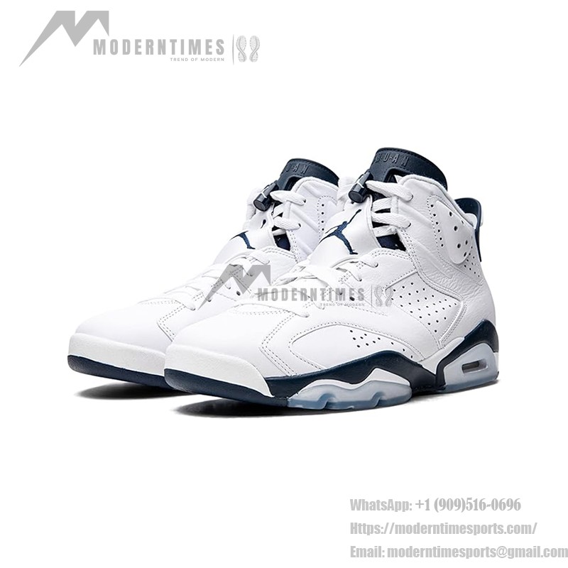 Air Jordan 6 "White/Navy" CT8529-141 | High-Top Basketball Sneakers for Men and Women