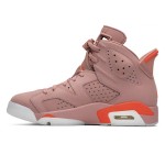 Air Jordan 6 Retro 'Aleali May' CI0550-600 – Rust Pink and Bright Crimson Sneakers