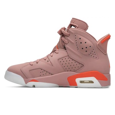 Air Jordan 6 Retro 'Aleali May' CI0550-600 – Iconic Rust Pink and Bright Crimson Sneakers | Shop Now