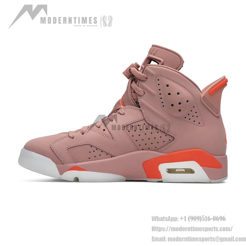 Air Jordan 6 Retro 'Aleali May' CI0550-600 – Rust Pink and Bright Crimson Sneakers