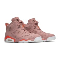 Air Jordan 6 Retro 'Aleali May' CI0550-600 – Iconic Rust Pink and Bright Crimson Sneakers | Shop Now