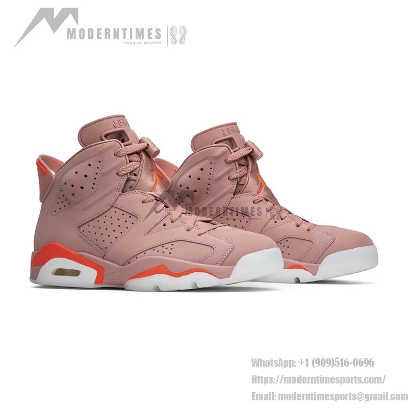 Air Jordan 6 Retro 'Aleali May' CI0550-600 – Rust Pink and Bright Crimson Sneakers