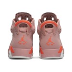 Air Jordan 6 Retro 'Aleali May' CI0550-600 – Rust Pink and Bright Crimson Sneakers