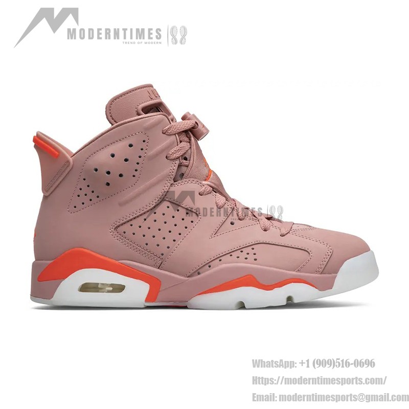 Air Jordan 6 Retro 'Aleali May' CI0550-600 – Rust Pink and Bright Crimson Sneakers