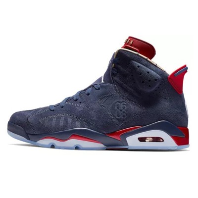 Air Jordan 6 "Blau/Rot" CI6293-416 | Herren/Damen High-Top Basketball Sneakers | Bequem & Stilvoll, Limitierte Auflage