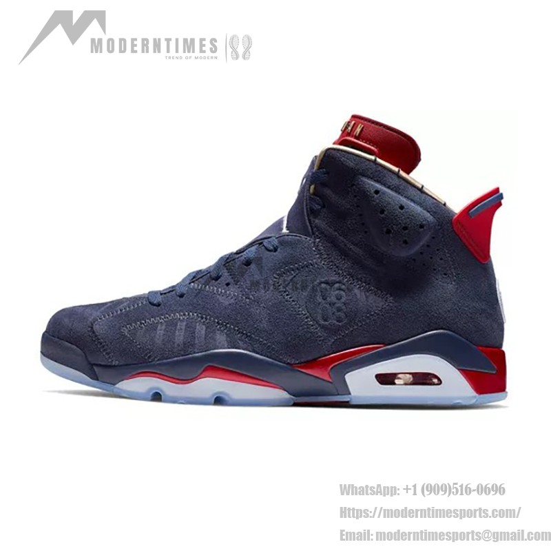 Air Jordan 6 "Navy/Red" CI6293-416 | High-Top Basketball Sneakers for Men and Women