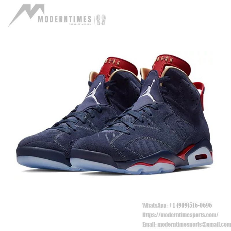 Air Jordan 6 "Navy/Red" CI6293-416 | High-Top Basketball Sneakers for Men and Women