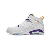 Air Jordan 6 Flight Club '91 'Lakers' DC7329-105 – Classic White, Purple, and Gold Basketball Sneakers | Shop Now