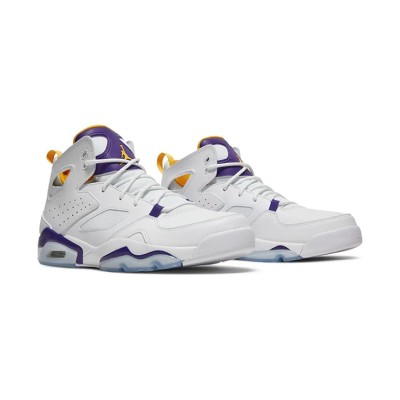 Air Jordan 6 Flight Club '91 'Lakers' DC7329-105 – Classic White, Purple, and Gold Basketball Sneakers | Shop Now