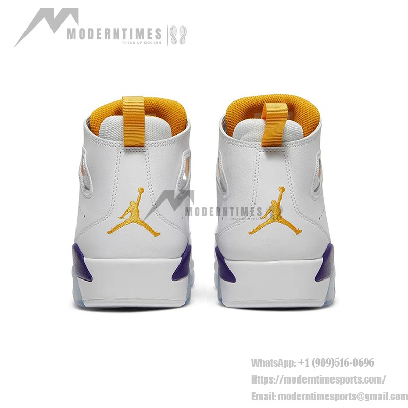 Air Jordan 6 Flight Club '91 'Lakers' DC7329-105 – White, Purple, and Gold Sneakers