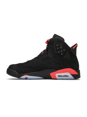 Air Jordan 6 "블랙/인프라레드" 384664-060 | 남녀 하이탑 농구 스니커즈 | 편안하고 스타일리시, 한정판