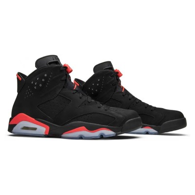 Air Jordan 6 "Black/Infrared" 384664-060 | Men's/Women's High-Top Basketball Sneakers | Stylish & Comfortable, Limited Edition