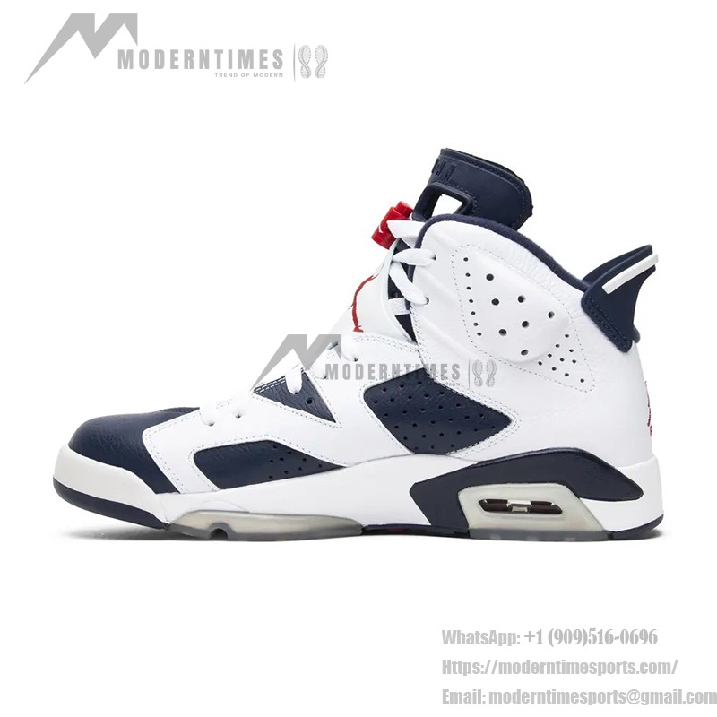 Air Jordan 6 "화이트/네이비" 384665-164 | 남녀 하이탑 농구 스니커즈