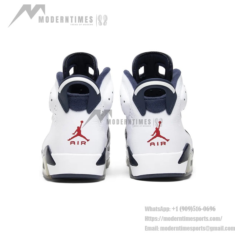 Air Jordan 6 "화이트/네이비" 384665-164 | 남녀 하이탑 농구 스니커즈