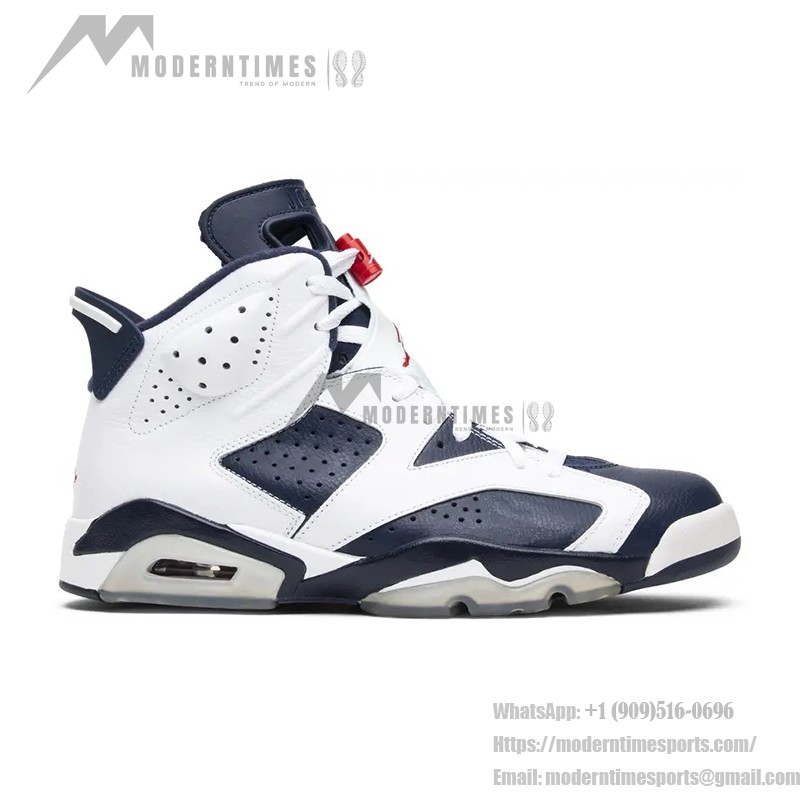 Air Jordan 6 "화이트/네이비" 384665-164 | 남녀 하이탑 농구 스니커즈