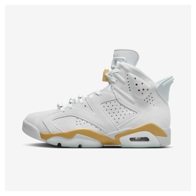 Air Jordan 6 "White/Gold" DQ4914-074 | Men's/Women's High-Top Basketball Sneakers | Stylish & Comfortable, Limited Edition