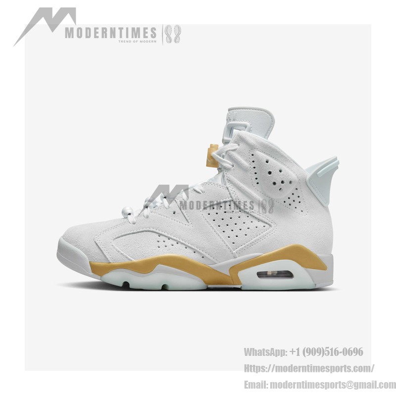 Air Jordan 6 "White/Gold" DQ4914-074 | High-Top Basketball Sneakers for Men and Women