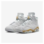 Air Jordan 6 "White/Gold" DQ4914-074 | High-Top Basketball Sneakers for Men and Women