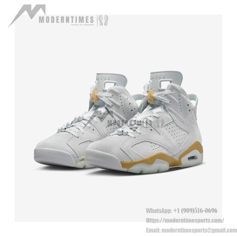 Air Jordan 6 "White/Gold" DQ4914-074 | High-Top Basketball Sneakers for Men and Women