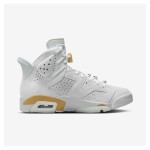 Air Jordan 6 "White/Gold" DQ4914-074 | High-Top Basketball Sneakers for Men and Women