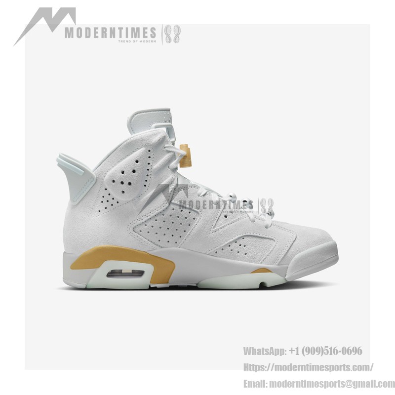 Air Jordan 6 "White/Gold" DQ4914-074 | High-Top Basketball Sneakers for Men and Women