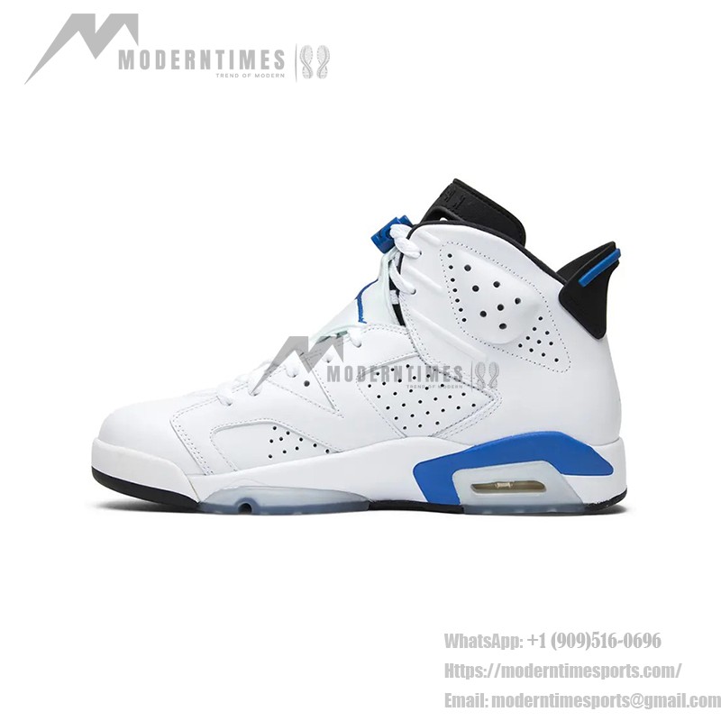 Air Jordan 6 "White/Blue" 384664-107 | High-Top Basketball Sneakers for Men and Women