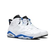 Air Jordan 6 "White/Blue" 384664-107 | Men's/Women's High-Top Basketball Sneakers | Stylish & Comfortable, Limited Edition