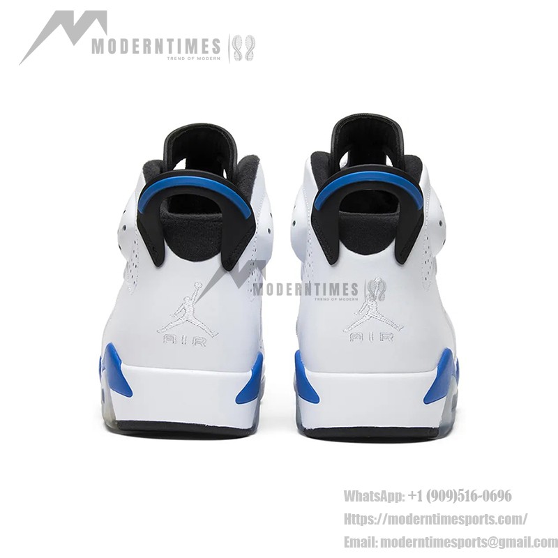 Air Jordan 6 "White/Blue" 384664-107 | High-Top Basketball Sneakers for Men and Women