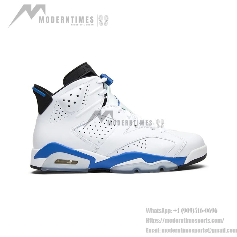 Air Jordan 6 "White/Blue" 384664-107 | High-Top Basketball Sneakers for Men and Women