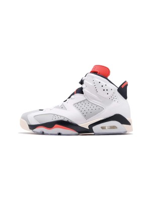  Air Jordan 6 "White/Infrared" 384665-104 | Men's/Women's High-Top Basketball Sneakers | Stylish & Comfortable, Limited Edition