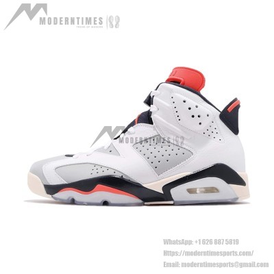  Air Jordan 6 "White/Infrared" 384665-104 | Men's/Women's High-Top Basketball Sneakers | Stylish & Comfortable, Limited Edition