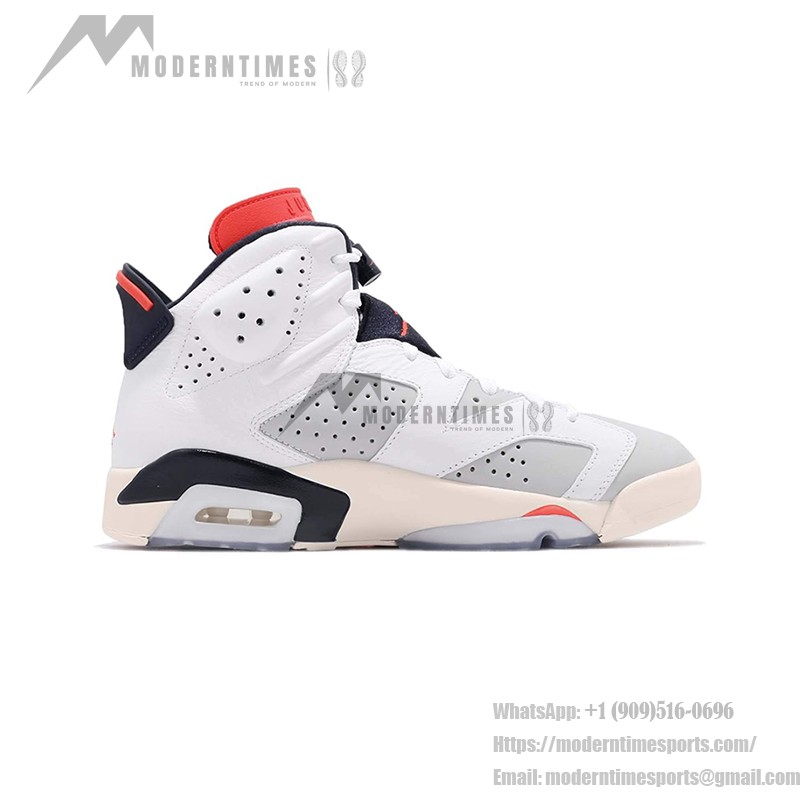 Air Jordan 6 "화이트/인프라레드" 384665-104 | 남녀 하이탑 농구 스니커즈