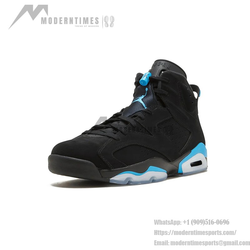 Air Jordan 6 Retro 'UNC' 384664-006 – Black and University Blue Sneakers