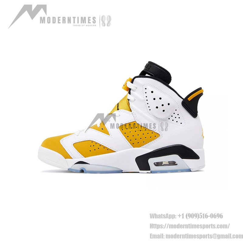 Air Jordan 6 Retro 'Yellow Ochre' CT8529-170 – Premium White and Yellow Sneakers