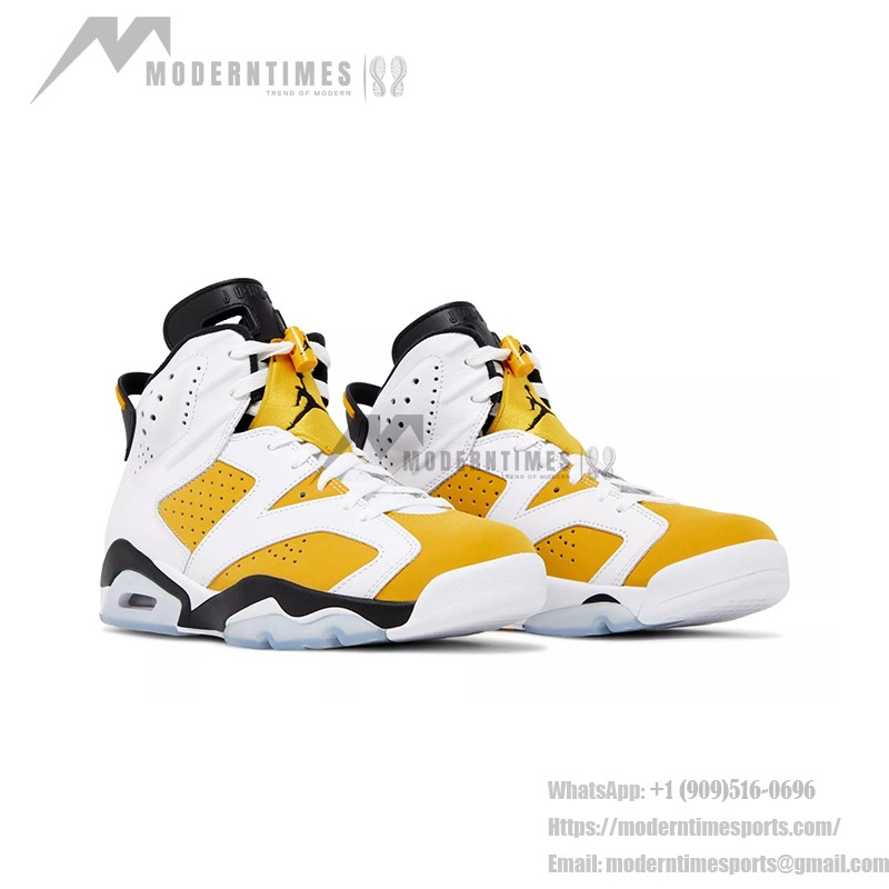 Air Jordan 6 Retro 'Yellow Ochre' CT8529-170 – Premium White and Yellow Sneakers