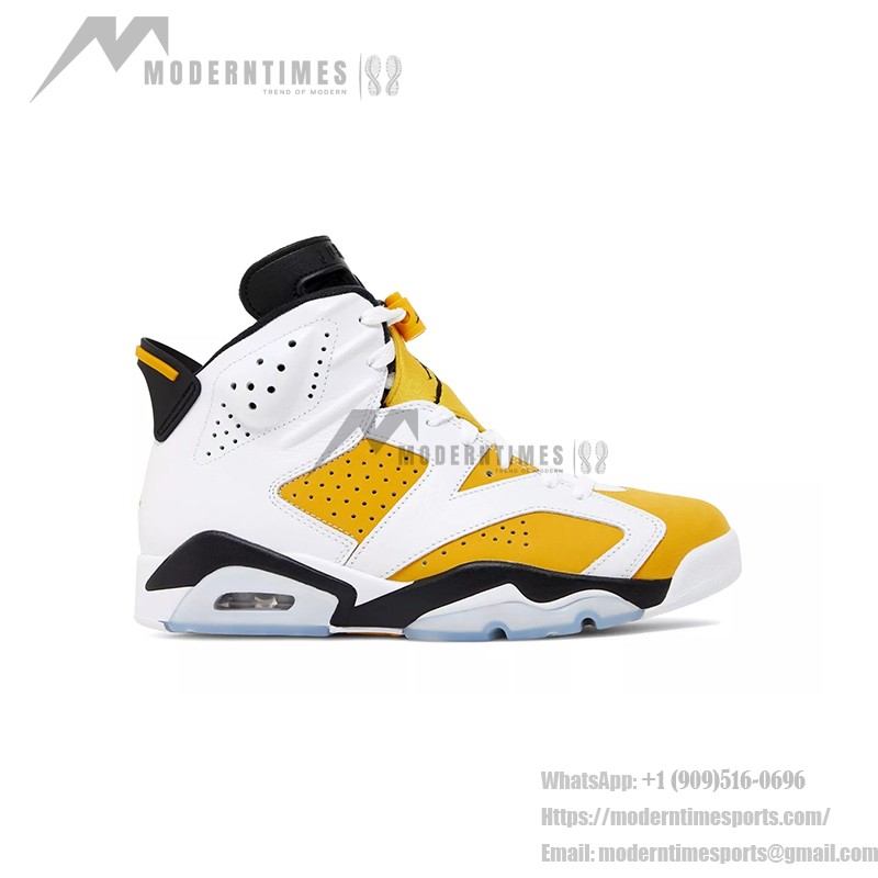 Air Jordan 6 Retro 'Yellow Ochre' CT8529-170 – Premium White and Yellow Sneakers