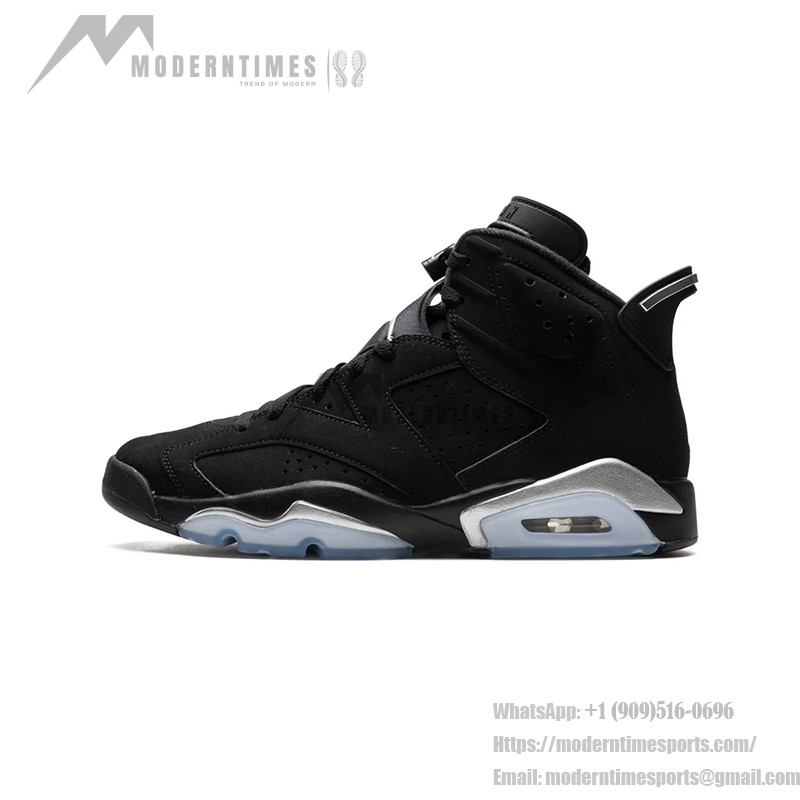 Air Jordan 6 "Black/Metallic Silver" DX2836-001 | High-Top Basketball Sneakers for Men and Women